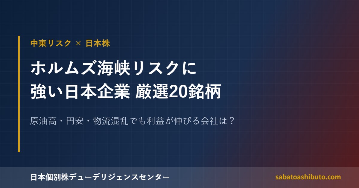 holmuz kaikyou risk nihon kabu