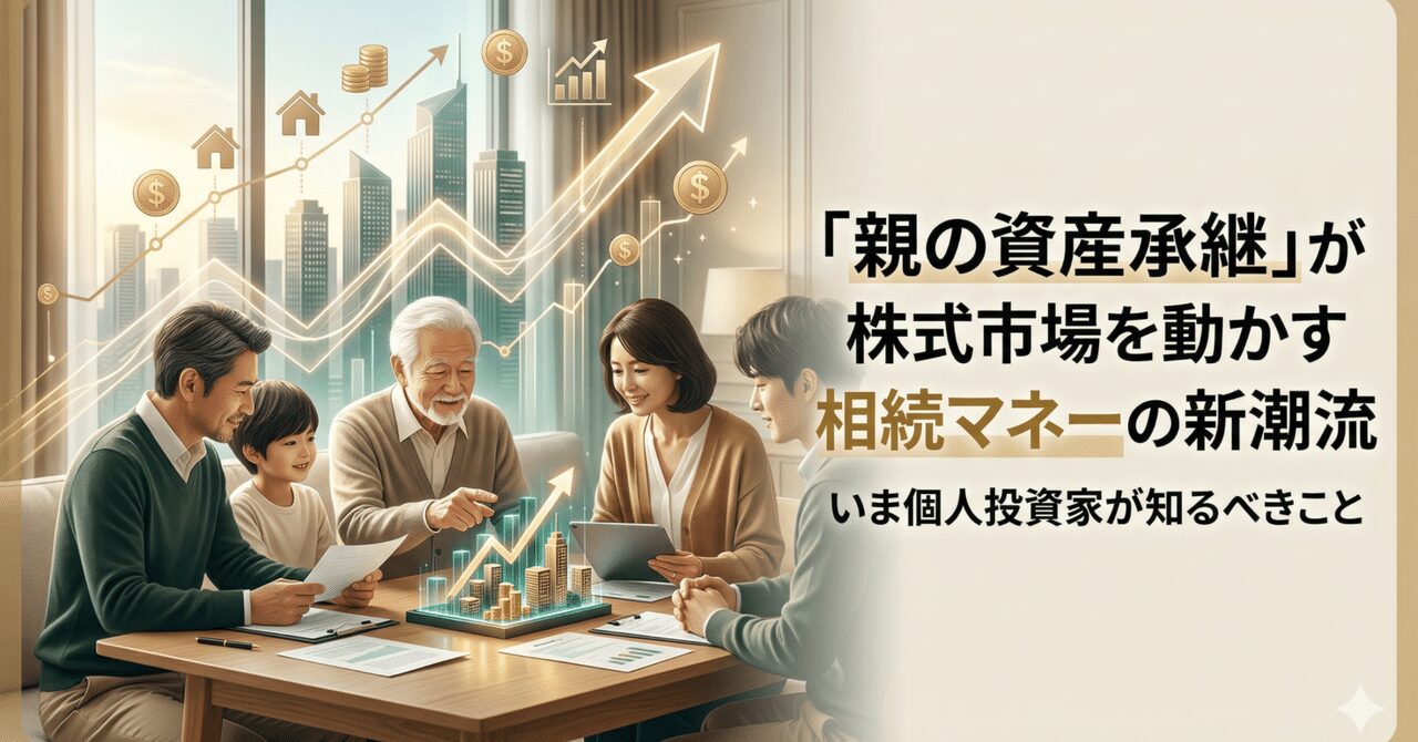 「親の資産承継」が株式市場を動かす時代へ──いま個人投資家が知るべき相続マネーの新潮流
