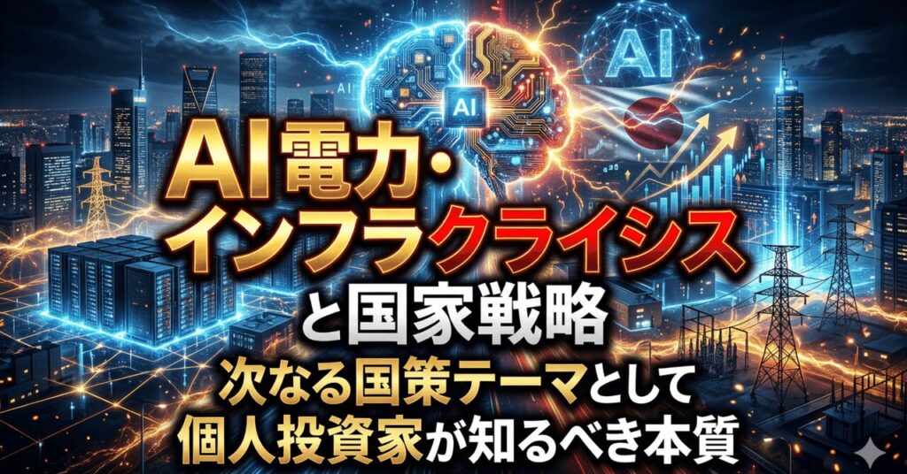 「AI電力・インフラクライシス」と国家戦略──次なる国策テーマとして個人投資家が知るべき本質