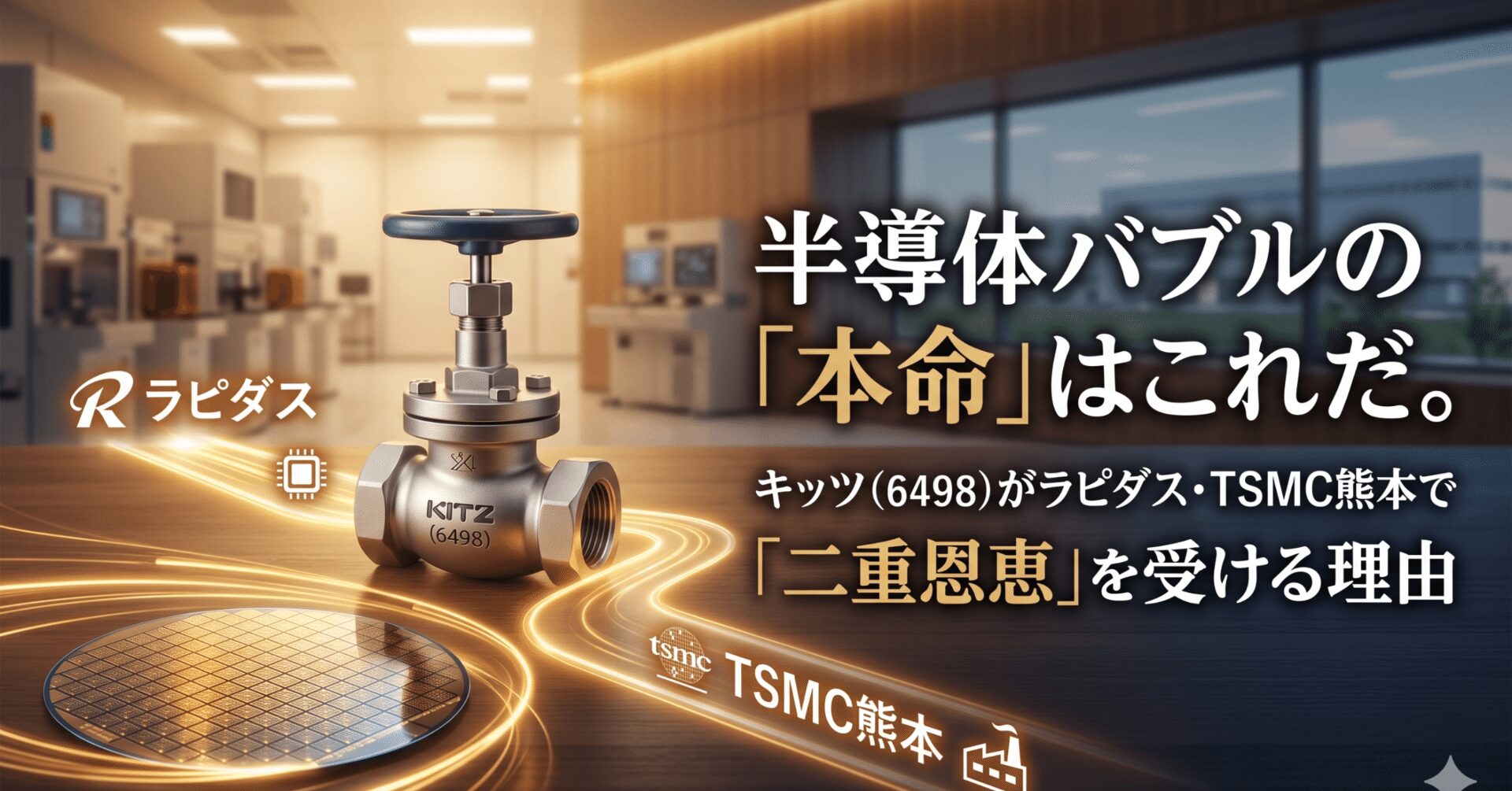 キッツ（6498）半導体バブル