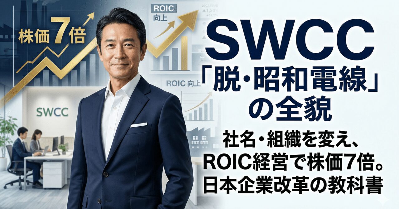 SWCCが社名も組織も変えた「脱・昭和電線」の全貌 ── ROICが経営を変え、株価を7倍にした日本企業改革の教科書