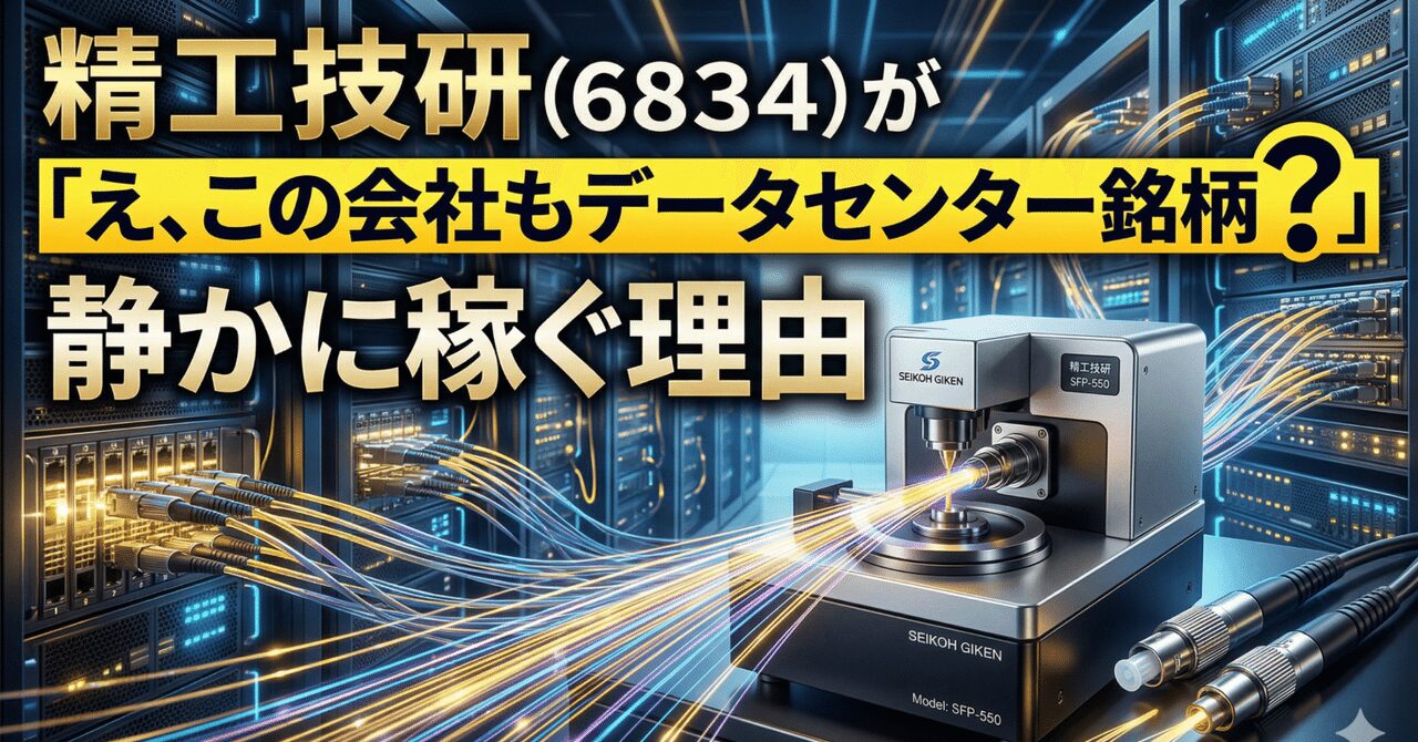 「え、この会社もデータセンター銘柄？」── 精工技研（6834）が光コネクタ研磨で静かに稼ぐ理由