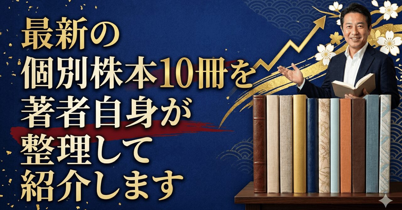 日本株の見方を深めたい人へ。最新の個別株本10冊を著者自身が整理して紹介します