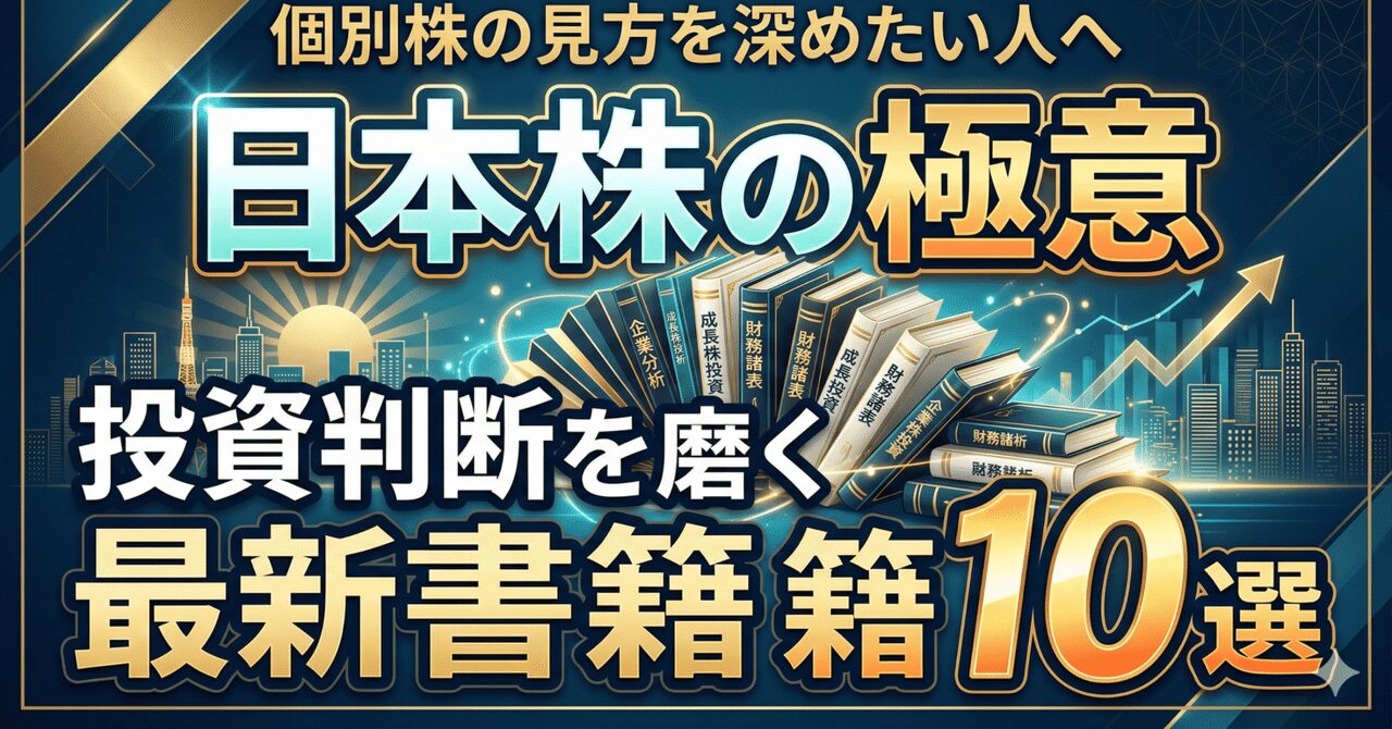 日本株の見方を深めたい人へ。最新書籍10冊から選ぶ、個別株の投資判断に役立つ本