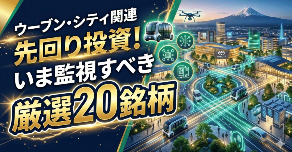 ウーブン・シティ関連で先回りするなら？ いま監視すべき厳選20銘柄