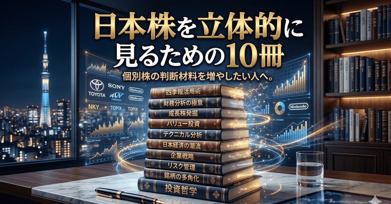 個別株の判断材料を増やしたい人へ。日本株を立体的に見るための10冊