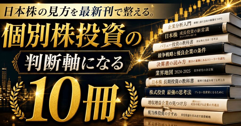 日本株の見方を最新刊で整える。個別株投資の判断軸になる10冊