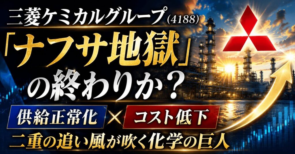 三菱ケミカルグループ（4188）──「ナフサ地獄」の終わりか？ 供給正常化とコスト低下、二重の追い風が吹く化学の巨人